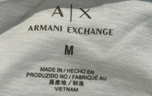 Load image into Gallery viewer, Armani Exchange Womens White Crew Neck Short Sleeve Pullover T-Shirt Size M