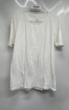 Load image into Gallery viewer, Zara Adults White Cotton Round Neck Short Sleeve Pullover T-Shirt Size Medium