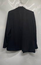 Load image into Gallery viewer, H&M Womens Black Long Sleeve Peak Lapel Open Front Blazer Jacket Size 10