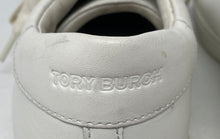 Load image into Gallery viewer, Authentic Tory Burch Womens White Leather Lace-Up Sneakers Shoes Size 8M Worn
