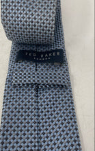 Load image into Gallery viewer, Ted Baker Mens Blue Jacquard Geometric Print Classic Lightweight Pointed Tie