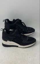 Load image into Gallery viewer, Michael Kors Womens Georgie Black White Lace-Up Sneaker Shoes 10M