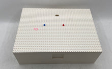 Load image into Gallery viewer, Lego Brick Organizer Container White Plastic Detachable Lid Storage Box
