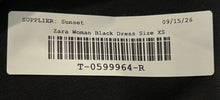 Load image into Gallery viewer, Zara Womens Black Sleeveless Notch Lapel Wrap Blazer Dress Size XS