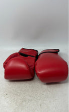 Load image into Gallery viewer, Red Black Martial Sports Equipment Adjustable Strap Boxing Gloves Pair