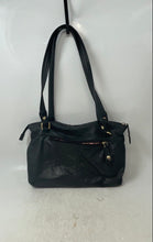 Load image into Gallery viewer, Stone Mountain Womens Dark Green Leather Studded Double Handle Shoulder Handbag