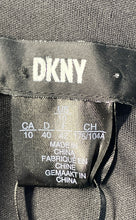 Load image into Gallery viewer, DKNY Womens Black Long Sleeve Smocked Front Tie A-Line Dress Size 10 With Tag