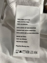 Load image into Gallery viewer, Psycho Bunny Mens White Cotton Spread Collar Short Sleeve Polo Shirt Size 4