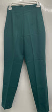 Load image into Gallery viewer, Zara Womens Green Slash Pockets High-Waisted Trouser Pants Size XS