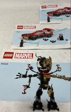 Load image into Gallery viewer, Lot Of 5 Pcs Assorted Lego Marvel Large Print Mixed Instruction Manuals Ages 3+