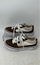 Load image into Gallery viewer, Vans Boys Off The Wall Caldrone 500714 Brown White Lace-Up Sneakers Shoes Sz 12
