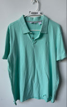 Load image into Gallery viewer, Calvin Klein Mens Mint Green Short Sleeve Spread Collar Polo Shirt Size XL