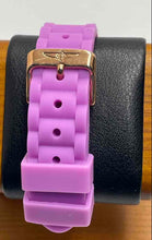 Load image into Gallery viewer, Authentic Invicta Women's Angel Rose Gold-Tone White Dial Purple Silicone Watch