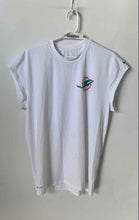 Load image into Gallery viewer, Nike Mens White NFL Miami Dolphins Short Sleeve Crew Neck T-Shirt Size Large