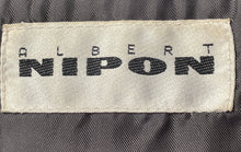 Load image into Gallery viewer, Albert Nipon Mens Dark Gray Striped Three-Button Blazer Jacket No Size