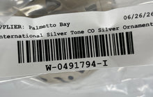 Load image into Gallery viewer, International Silver Co. Silverplated Round Decorative Christmas Ornament