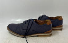 Load image into Gallery viewer, Florsheim Mens Highland Blue Canvas Lace-Up Oxford Dress Shoes Size 10.5W