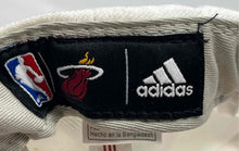 Load image into Gallery viewer, Adidas Mens White Miami Heat Embroidered Logo Basketball Snapback Cap One Size
