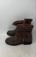 Load image into Gallery viewer, Born Womens Ouvea Brown Leather Round Toe Tasseled Zipper Ankle Booties Size 8 M
