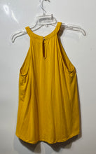Load image into Gallery viewer, 7 Avenue Design Studio New York & Company Womens Yellow Blouse Top Size L