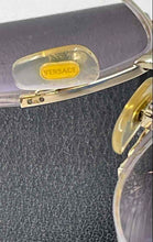 Load image into Gallery viewer, Authentic Versace Women's Gold-Tone Black Glasses With Case