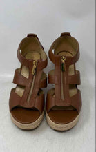 Load image into Gallery viewer, Michael Kors Womens Berkley Damita Brown Espadrille Platform Sandals Size 9 M