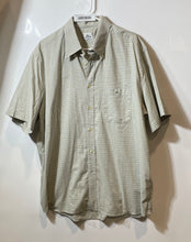 Load image into Gallery viewer, Lacoste Mens Gray Plaid Cotton Short Sleeve Collared Button-Up Shirt Size 46