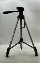 Load image into Gallery viewer, Ambico Black Silver Adjustable Pan Handle Quick Release Portable Tripod