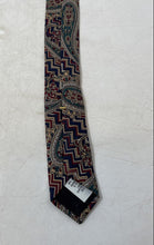 Load image into Gallery viewer, Enrico Uomo Mens Multicolor Printed Silk Keeper Loop Designer Tie