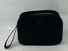 Load image into Gallery viewer, Giorgio Armani Beauty Womens Black Zipper And Wrist Carry Strap Cosmetic Bag