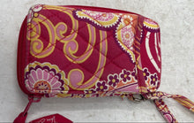 Load image into Gallery viewer, Vera Bradley Womens Red Floral Print Designer Small Accordion Zip-Around Wallet