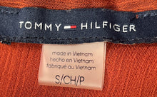Load image into Gallery viewer, Tommy Hilfiger Womens Dark Orange Ruffle Sleeveless V-Neck Blouse Top Size Small