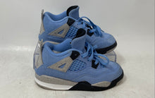 Load image into Gallery viewer, Nike Unisex Baby Air Jordan 4 BQ7670-400 Blue Gray Suede Sneakers Shoes Size 10C
