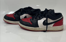 Load image into Gallery viewer, Nike Boys Air Jordan 1 Low 553560-161 Black Red White Sneakers Shoes Size 6Y