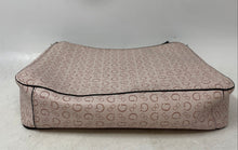Load image into Gallery viewer, Guess Womens Pink Monogram Print Zipper Inner Divider Shoulder Handbag