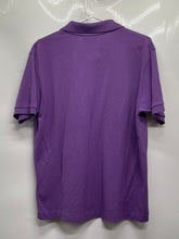 Load image into Gallery viewer, Lacoste Mens Purple Cotton Classic Fit Short Sleeve Collared Polo Shirt Size L