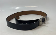 Load image into Gallery viewer, Michael Kors Mens Black Brown Leather Buckle Adjustable Reversible Dress Belt