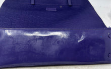 Load image into Gallery viewer, Michael Kors Womens Jet Set Purple Monogram Print Bottom Studs Shoulder Tote Bag