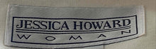 Load image into Gallery viewer, Jessica Howard Womens Ivory Embroidered Two-Piece Blazer & Dress Set Size 16