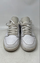 Load image into Gallery viewer, Nike Mens Air Jordan 1 Low White Low Top Lace-Up Sneakers Shoes Size 11