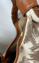 Load image into Gallery viewer, Lucky Brand Womens Brown Printed Charm Inner Pockets Double Handle Tote Handbag