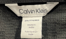 Load image into Gallery viewer, Calvin Klein Mens Black Short Sleeve Button Front Collared Polo Shirt Size 2XL