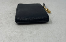Load image into Gallery viewer, Tommy Hilfiger Unisex Black Leather Detachable Zipper Small Coin Pouch