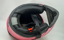 Load image into Gallery viewer, 1Storm Unisex Pink Cushioned Modular Full Face Motorcycle Helmet Size M 55-56