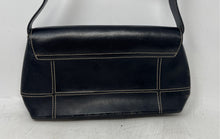 Load image into Gallery viewer, Kenneth Cole Reaction Womens Black Inner Pocket Leather Shoulder Handbag