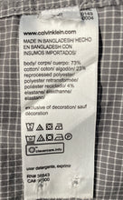Load image into Gallery viewer, Calvin Klein Mens Gray White Check Long Sleeve Slim Fit Button-Up Shirt Size L
