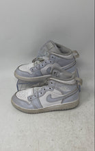 Load image into Gallery viewer, Nike Kids Air Jordan 1 Mid FD8781-400 White Blue Sneaker Shoes Size 11C No Laces