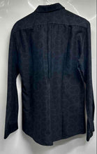 Load image into Gallery viewer, Hugo Boss Mens Black Geometric Long Sleeve Extra Slim Fit Button-Up Shirt Size L