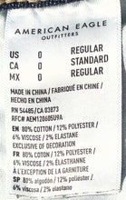 Load image into Gallery viewer, American Eagle Outfitters Womens Blue Distressed Ripped Skinny Leg Jeans Size 0