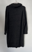 Load image into Gallery viewer, Nine West Womens Black Long Sleeve Turtleneck Pullover Sweater Dress Size Large